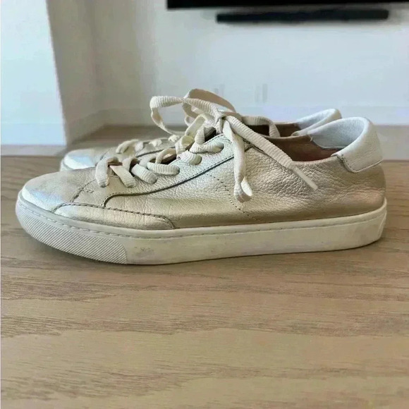 Soludos Ibiza Classic Lace-Up Gold Size 9 $139 - Picture 2 of 7